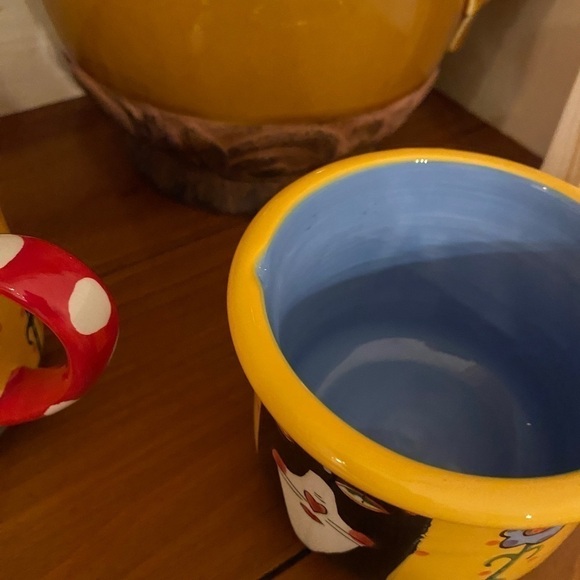 Sharon Bloom Tuxedo Cat Creamer Sugar Bowl Set Henriksen Ceramic Hand Painted - Picture 13 of 13